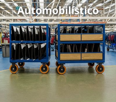 Rodas e Rodízios para setor Automobilístico
